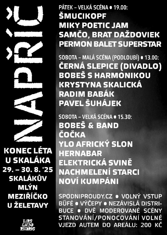 Noví kumpáni @ Festival Napříč – Konec léta u Skaláka Noví kumpáni @ Festival Napříč – Konec léta u Skaláka